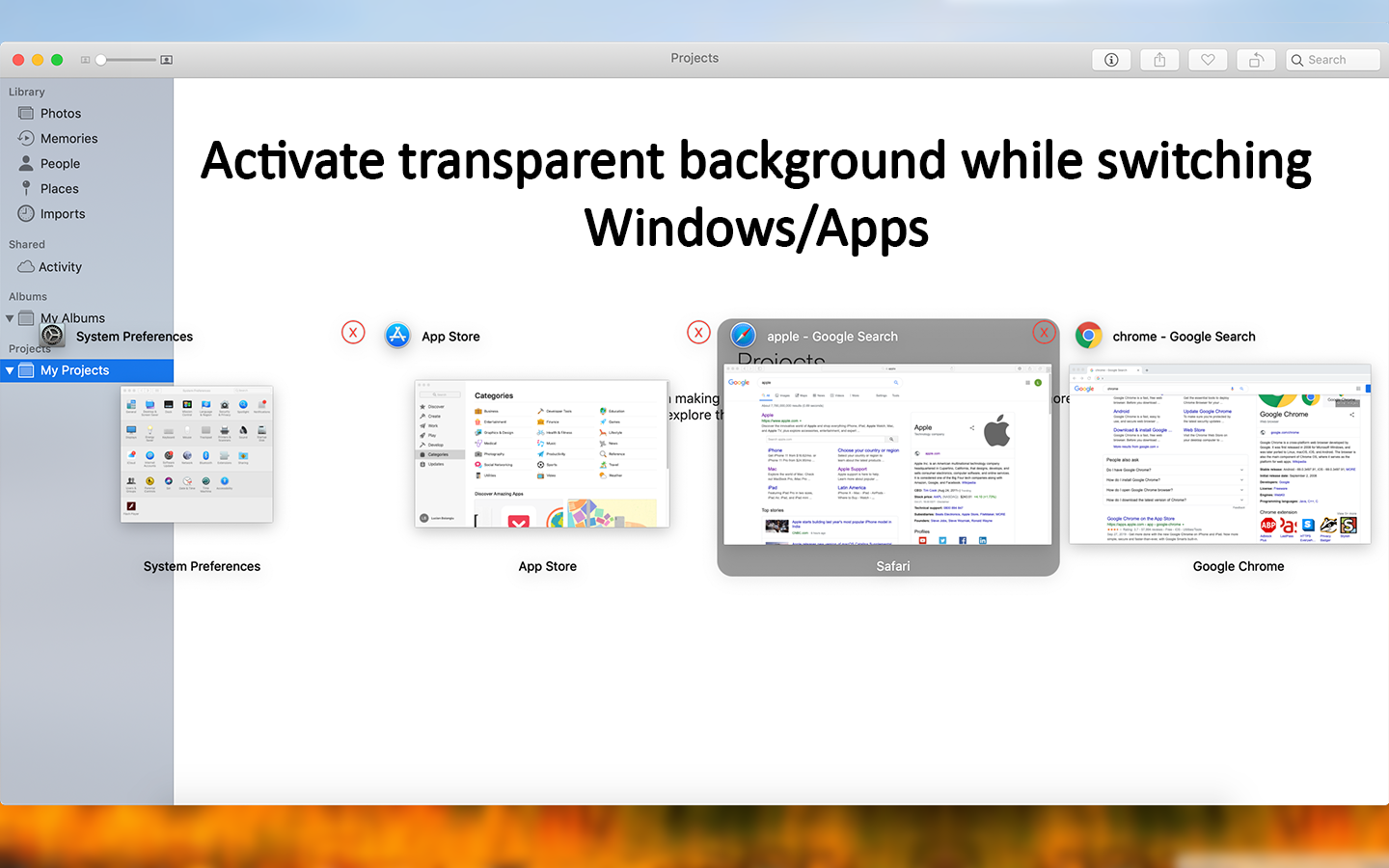Tabber - Windows and Apps Switcher gallery image