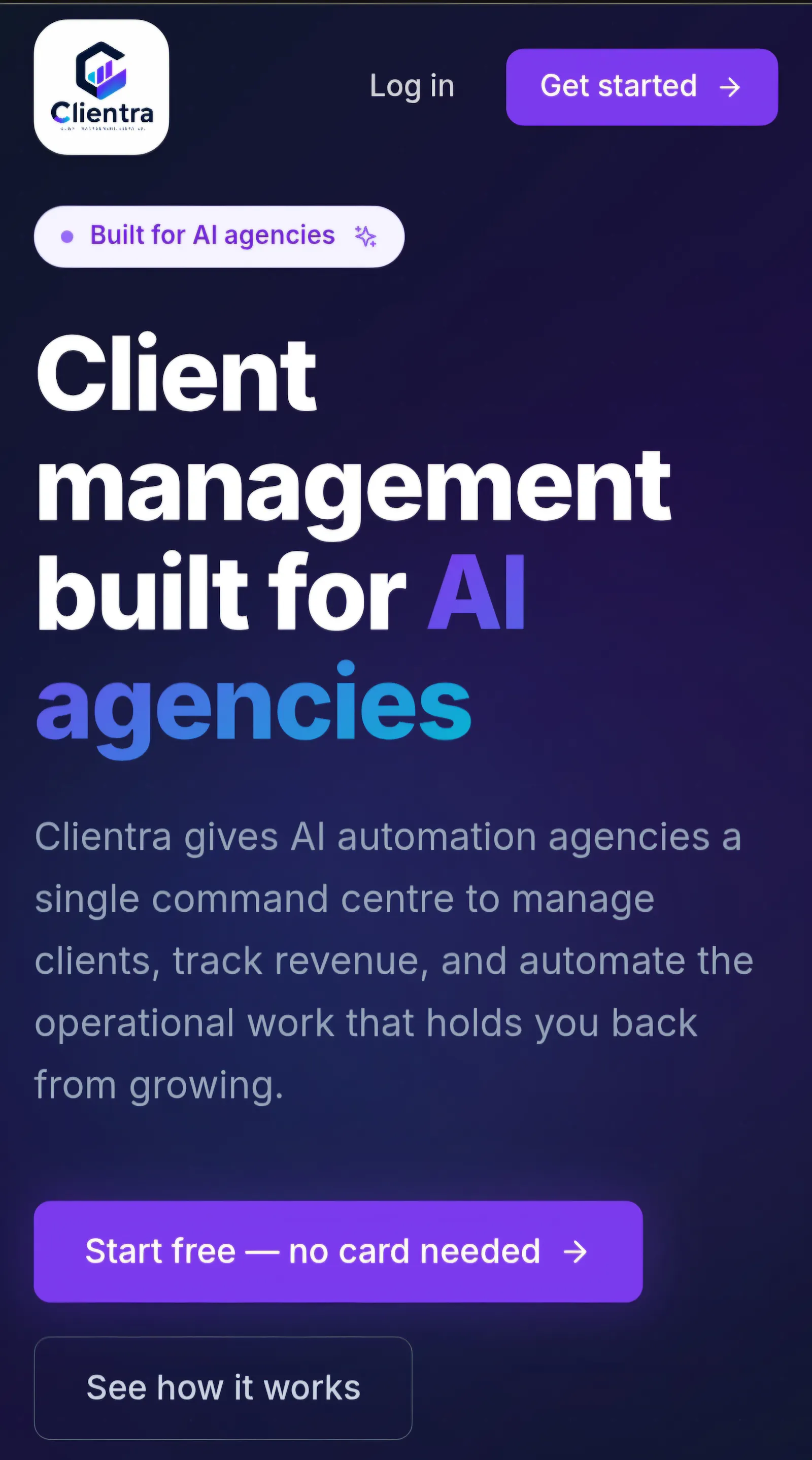 Clientra - client management software. screenshot 2