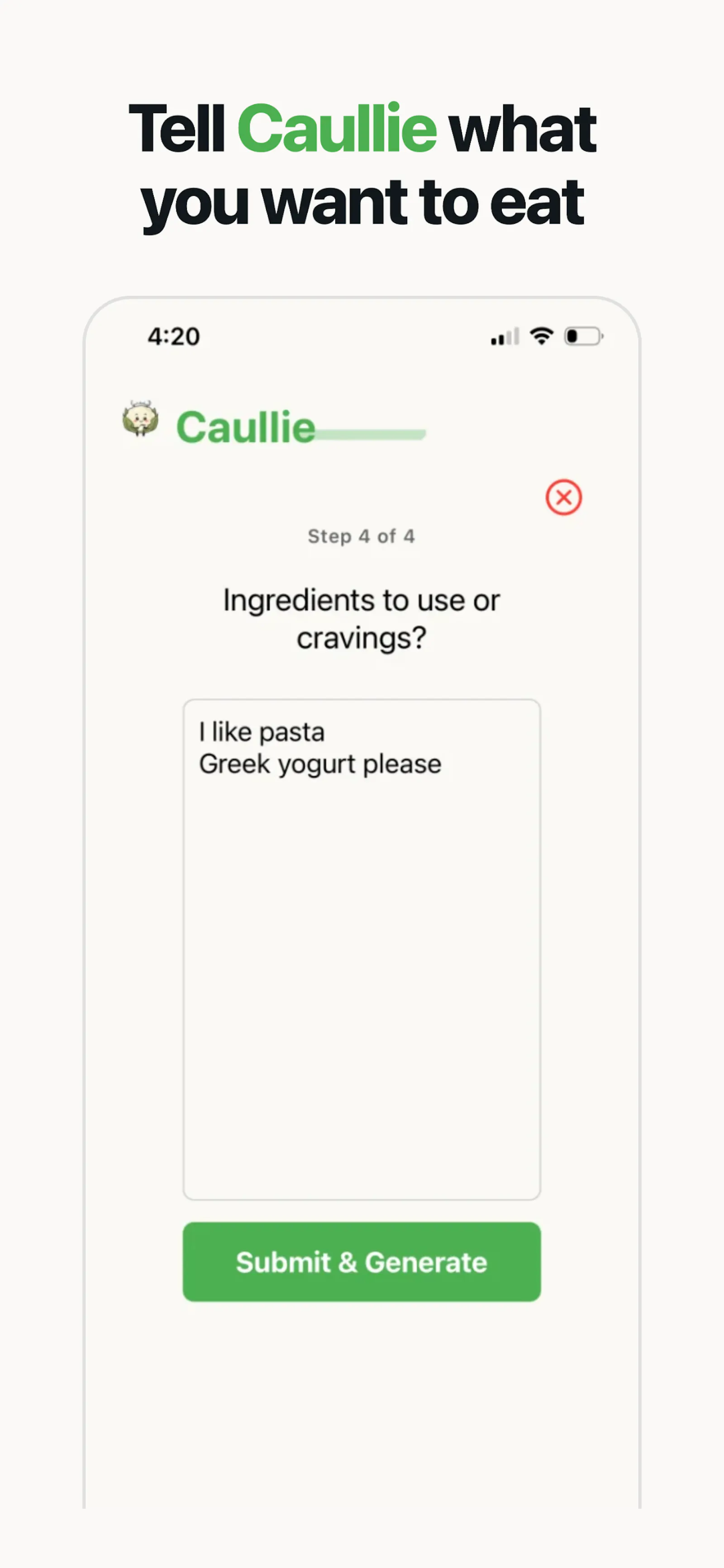 Caullie screenshot 2