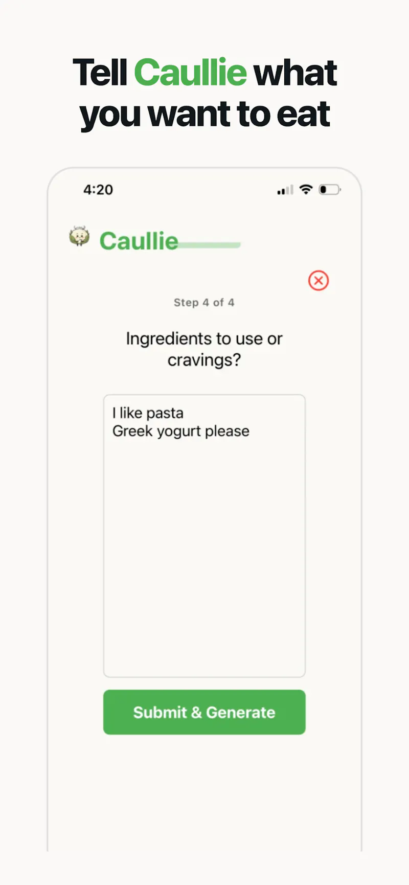 Caullie screenshot 2