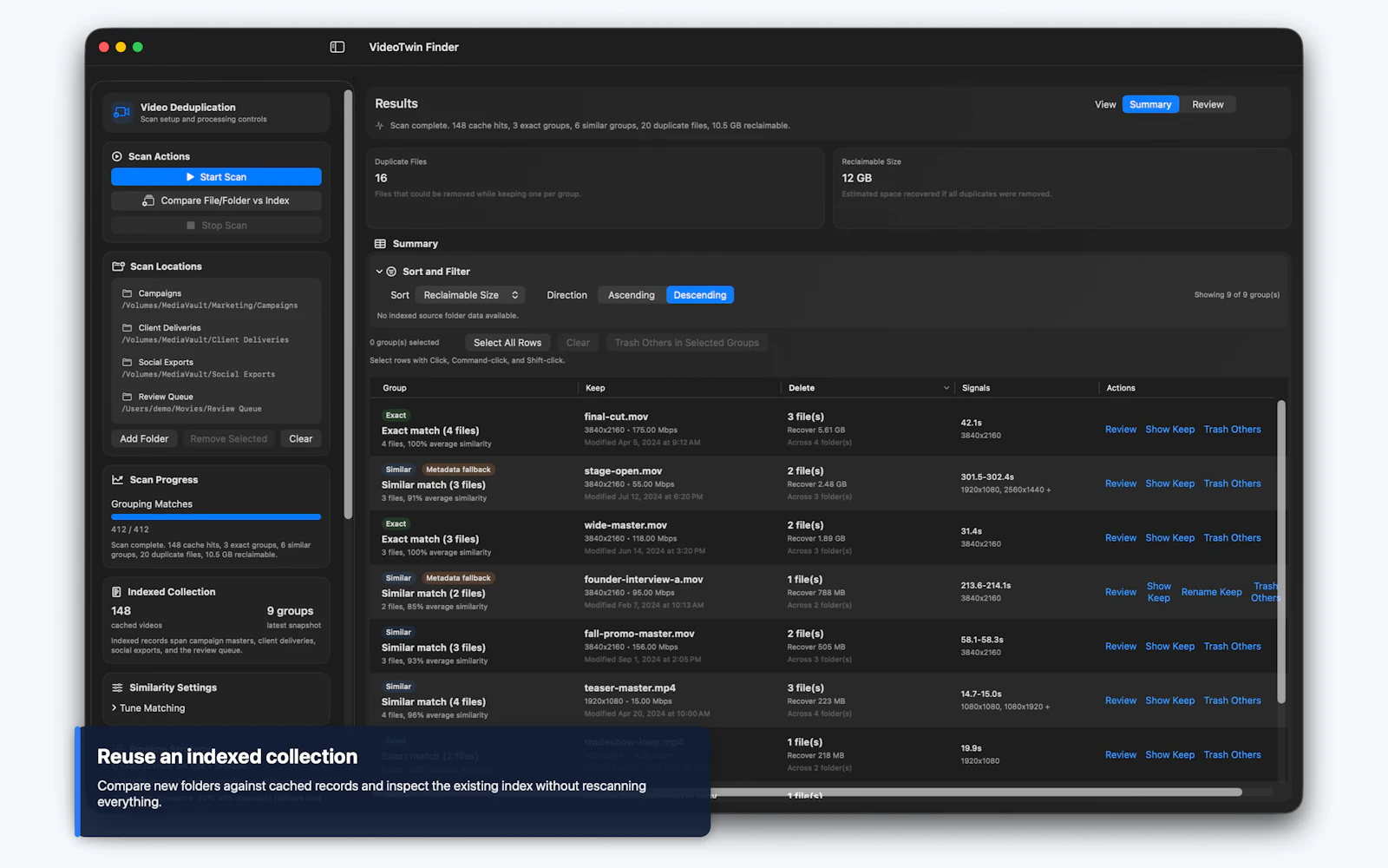 VideoTwin Finder screenshot 6