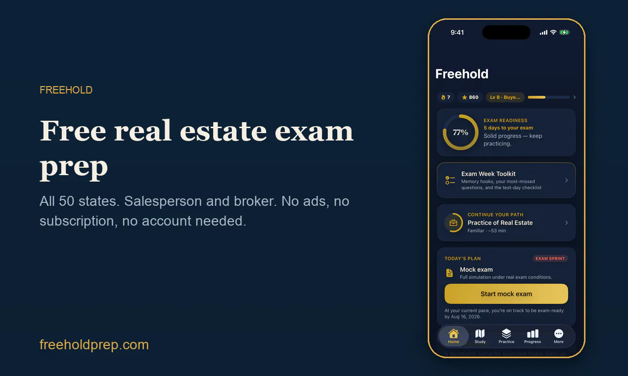 Freehold — Real Estate Exam Prep gallery image