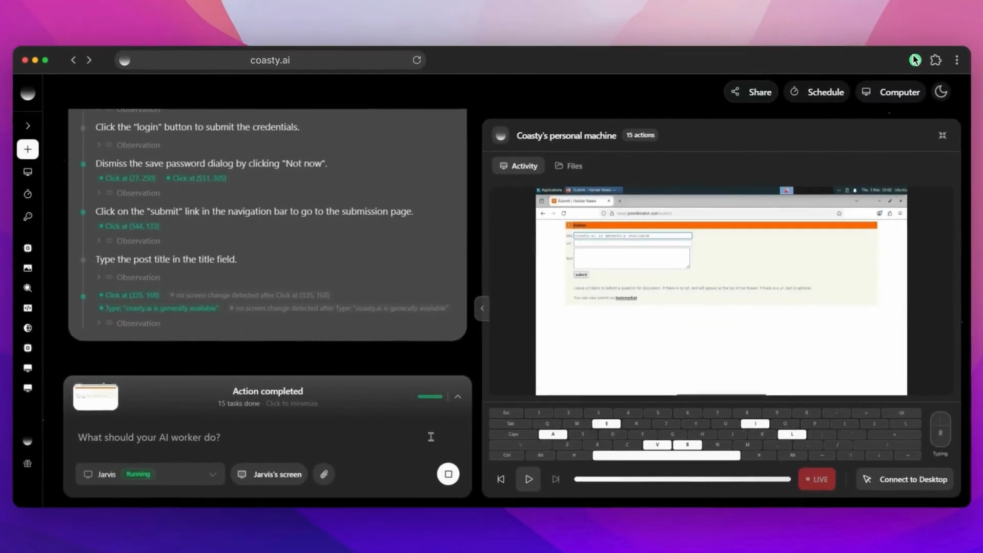 Coasty - Screenshot 4 showing product features and functionality