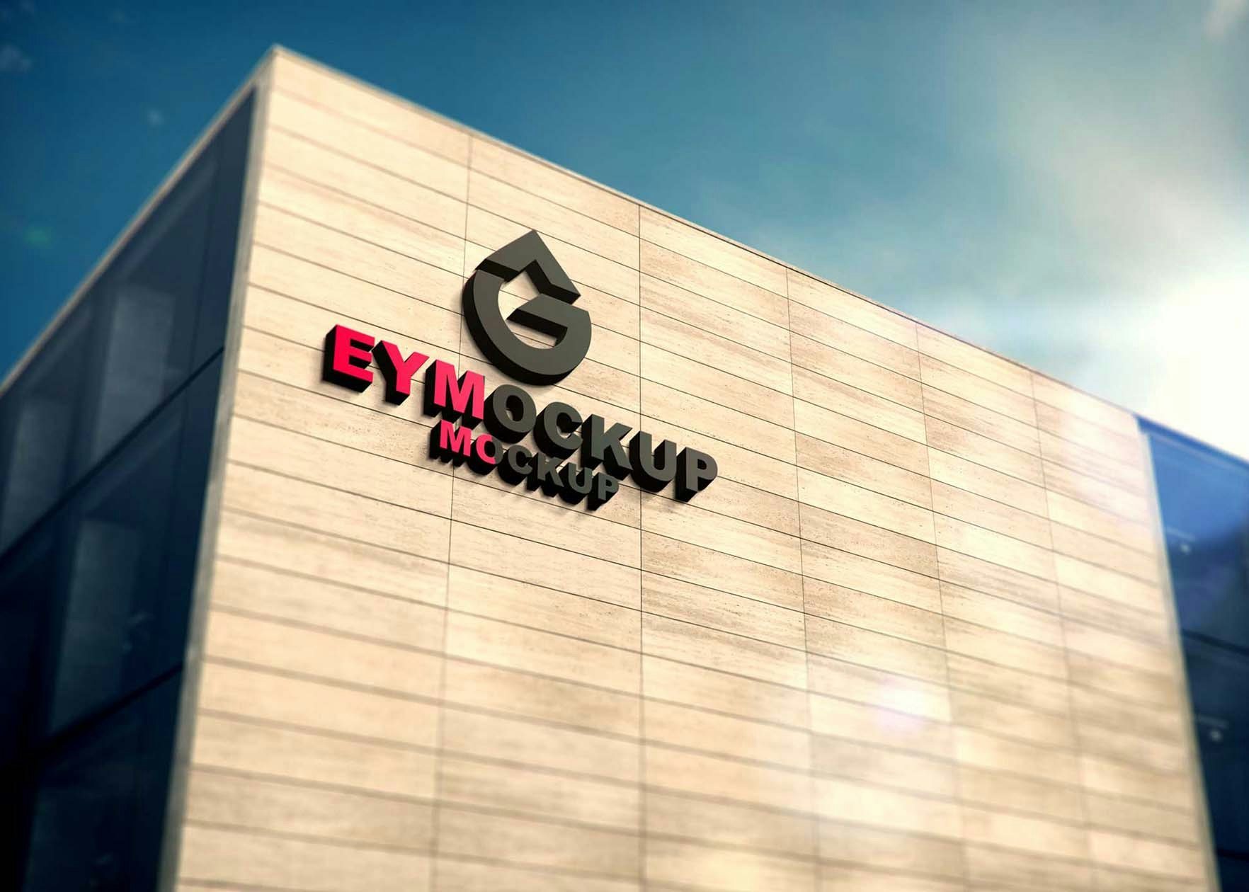 Free 3D Logo Mockup Collection gallery image