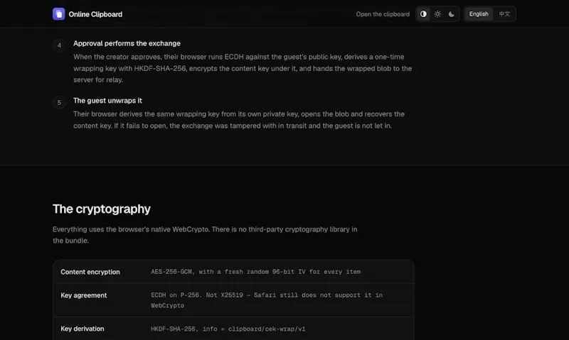 Online Clipboard screenshot 3