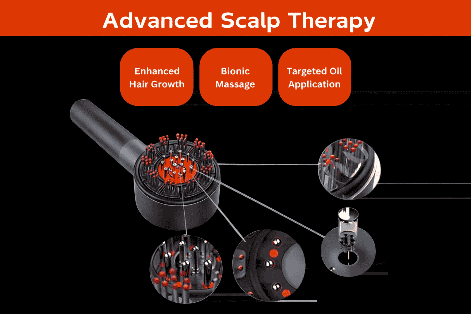 Nue™ Hair Growth & Scalp Massager Brush