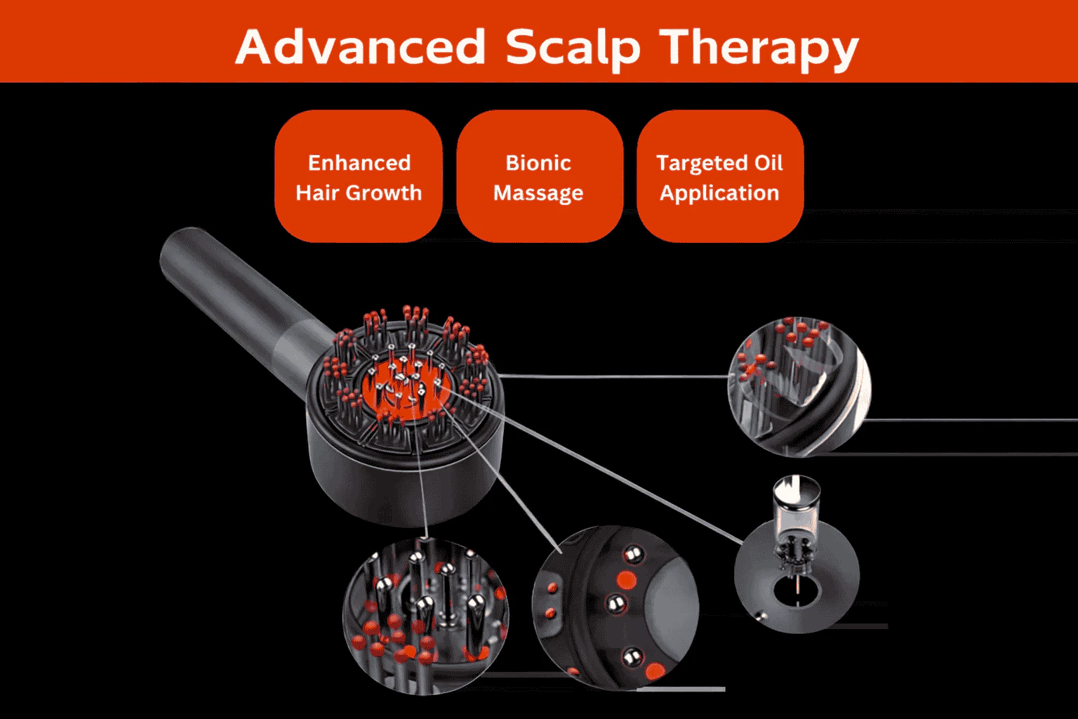 Nue™ Hair Growth & Scalp Massager Brush