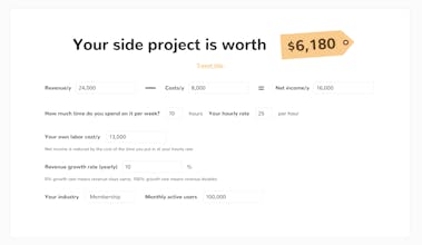 How Much Is My Side Project Worth? gallery image