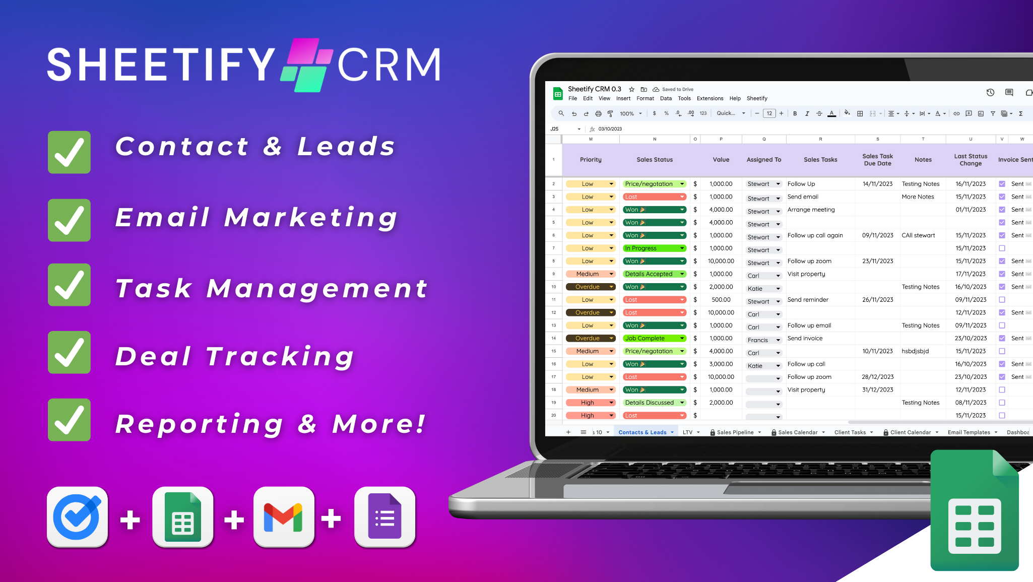 Sheetify CRM media 6