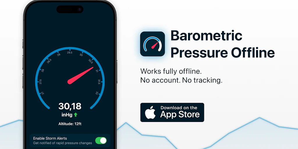 Barometric Pressure Offline:無需網路即可追蹤氣壓與海拔
