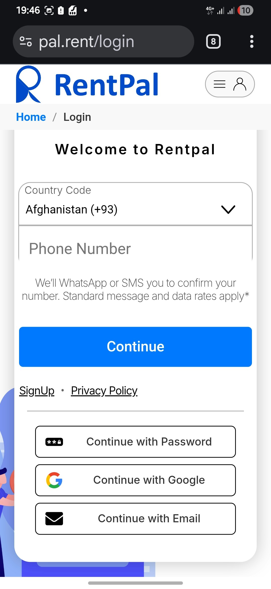 RentPal - Screenshot 2 showing product features and functionality