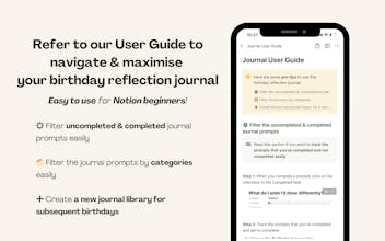 Birthday Reflection Notion Journal gallery image