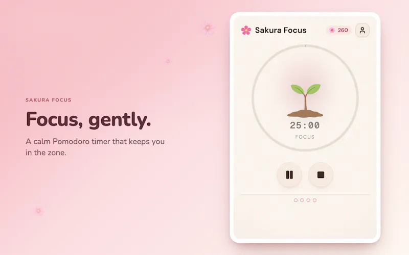 Sakura Focus screenshot 1