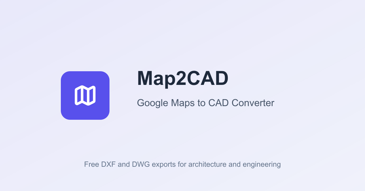 Media MAP2CAD - Peta Google Percuma ke CAD Converter |DXF, fail DWG 1