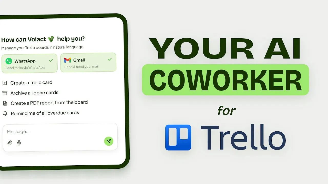 Voiact - Your Trello AI Coworker  gallery image