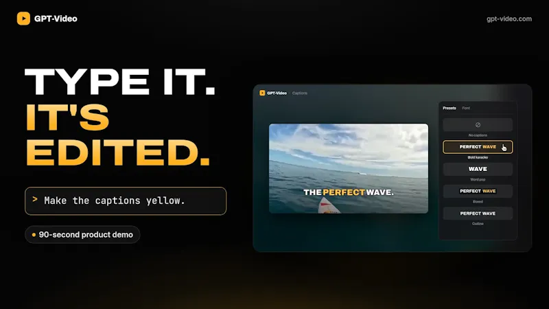 GPT-Video screenshot 1 (video preview)