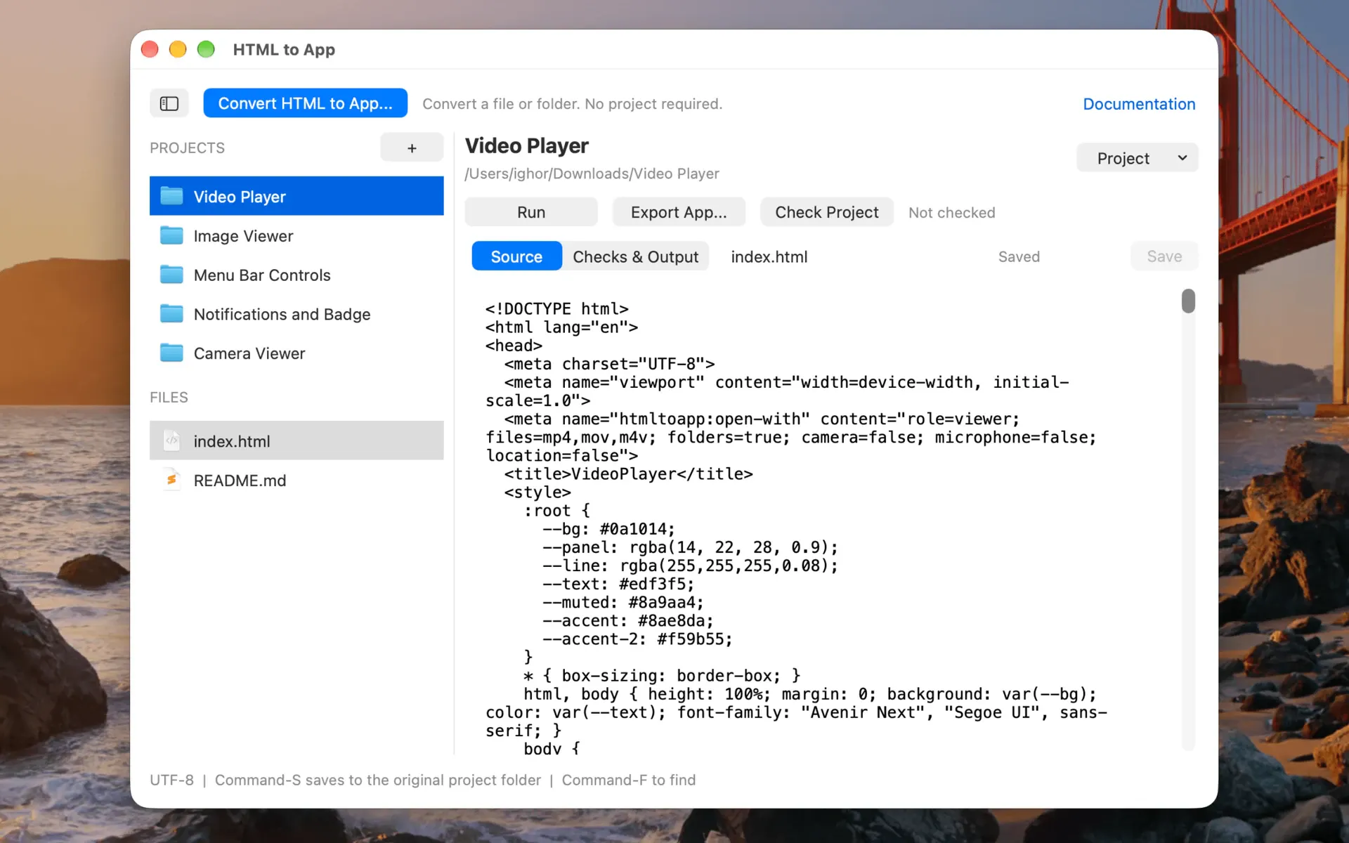 HTML to App gallery image