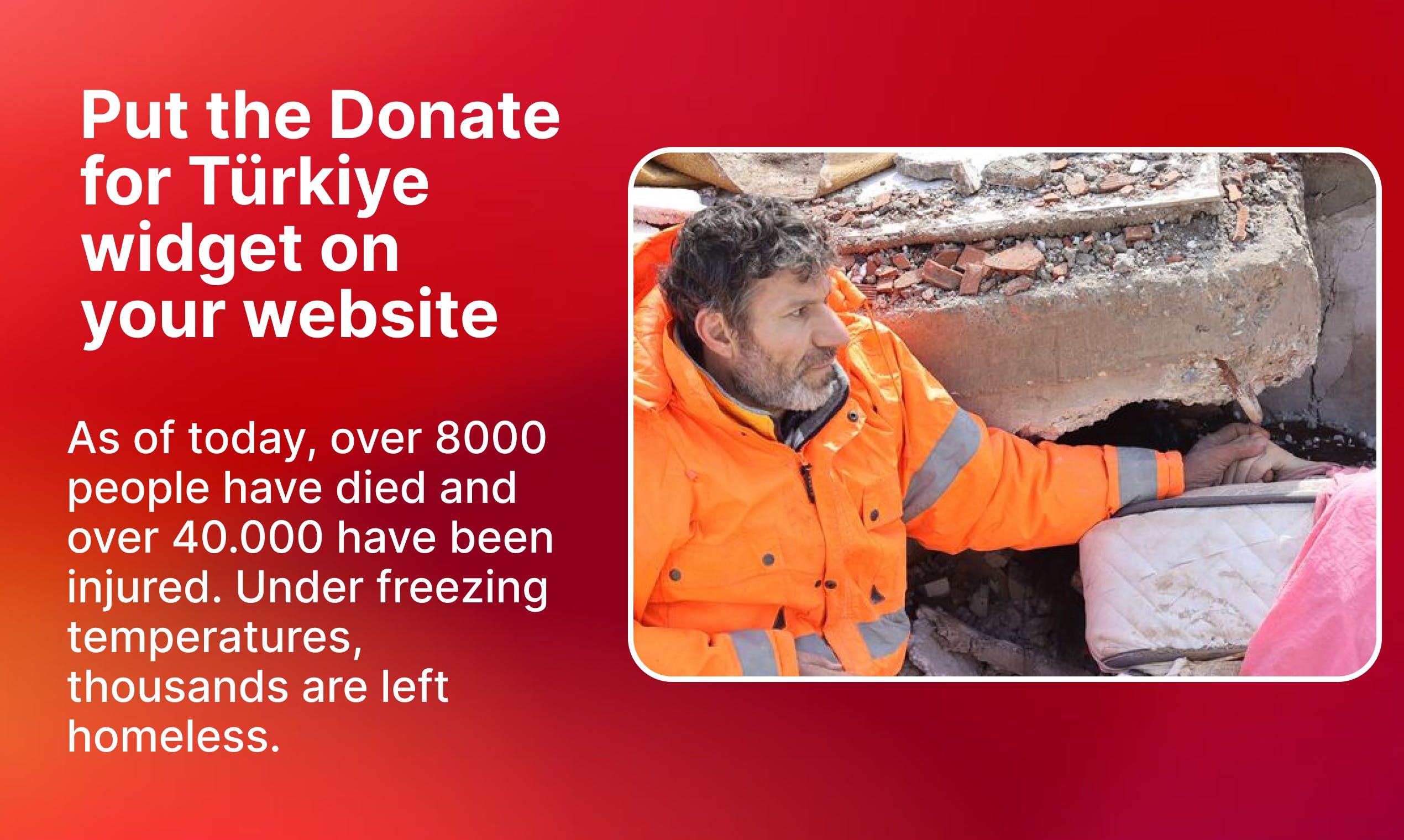 Donate for Türkiye Widget media 2