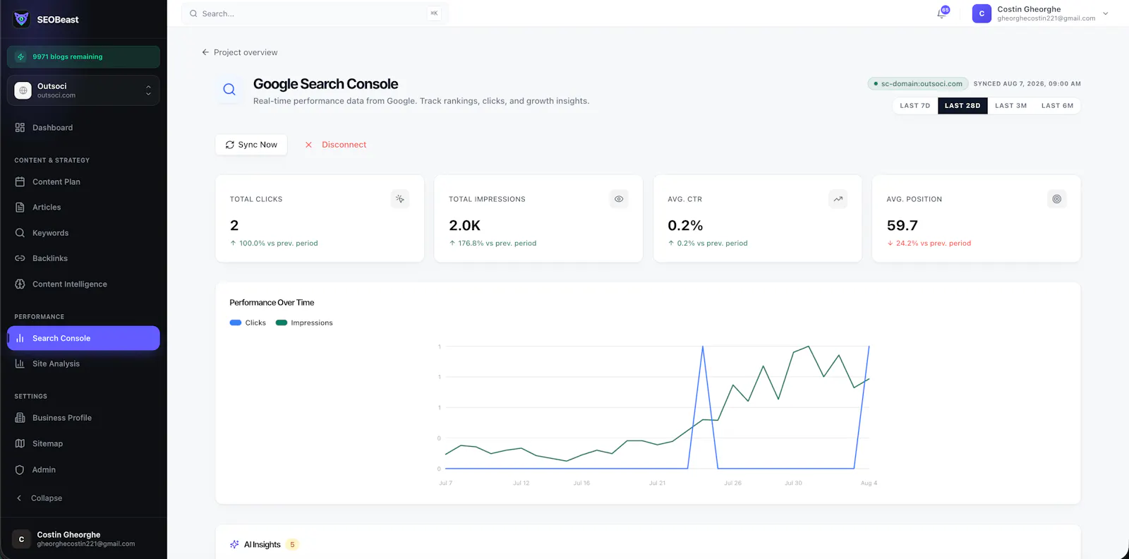 SEOBeast screenshot 2
