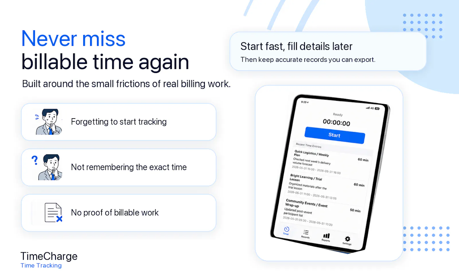 TimeCharge screenshot 1