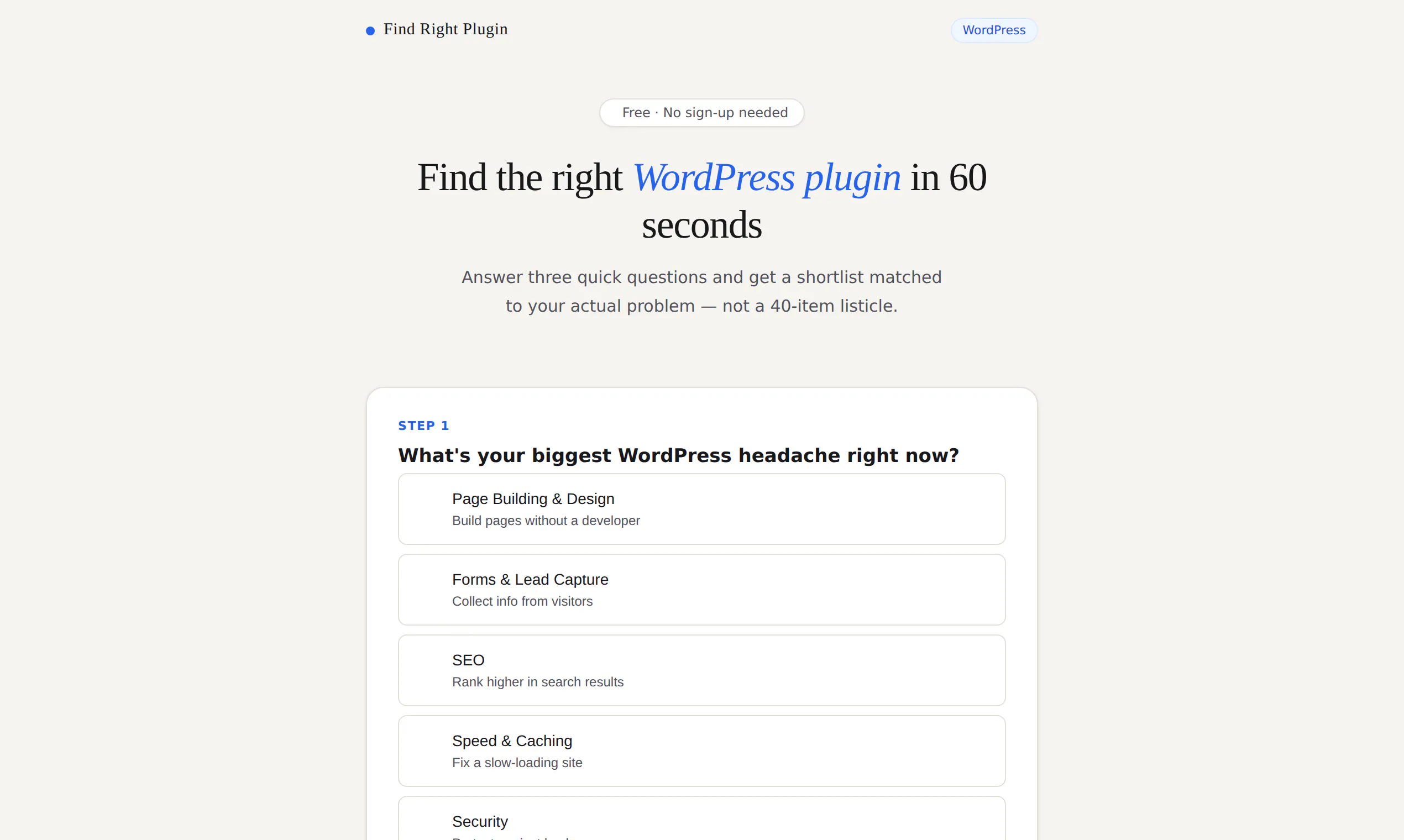 Find Right Plugin screenshot 2