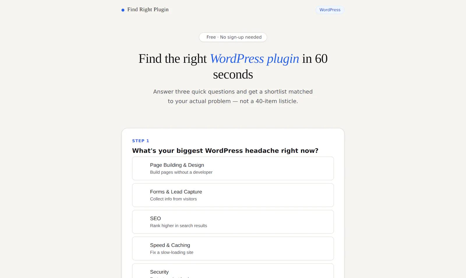 Find Right Plugin screenshot 2