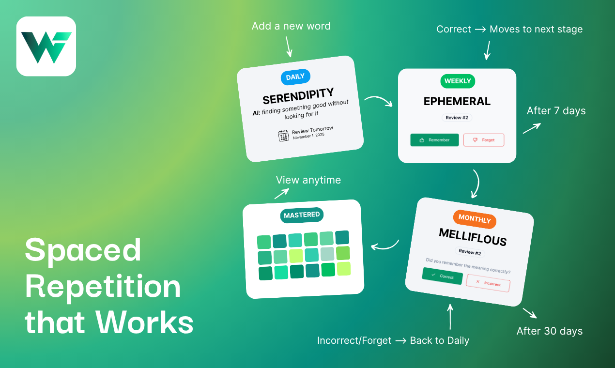 WordFlippin - Vocabulary that lasts - Screenshot 2 preview