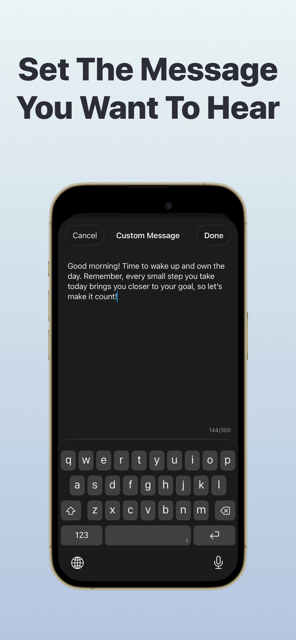 Wake AI - Talking Voice Alarm for iPhone - Screenshot 3 showing product features and functionality