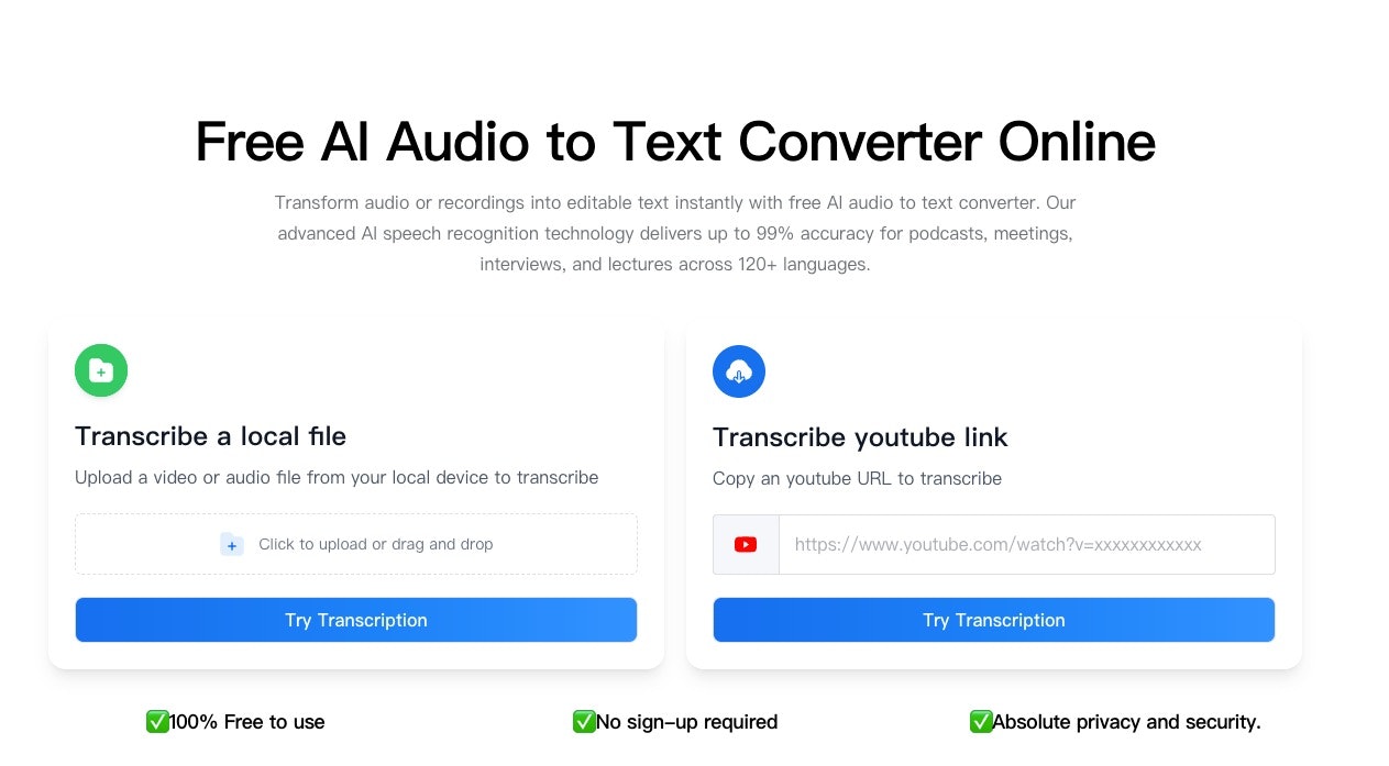 AI Transcriber & Summarizer Platform gallery image