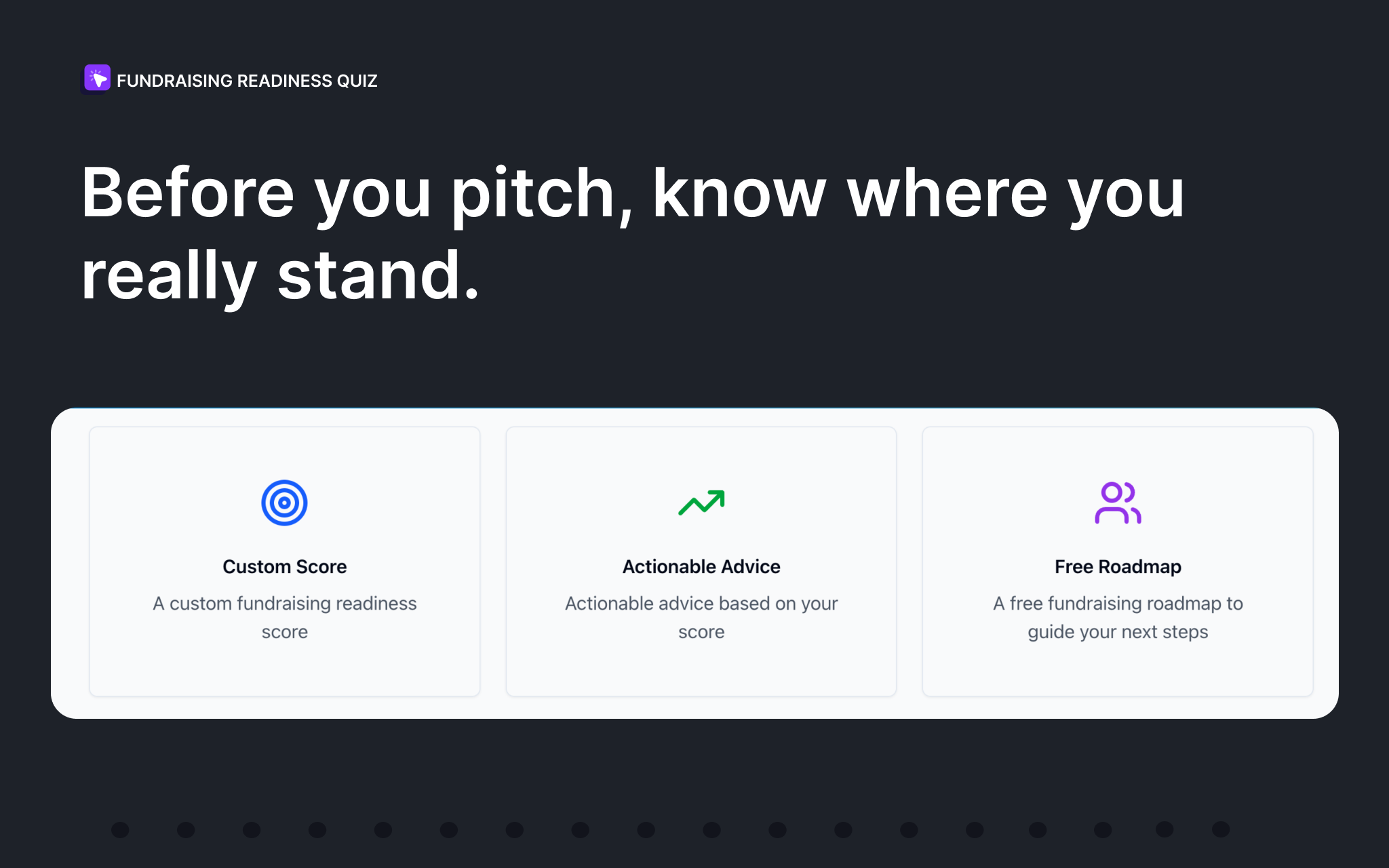 Fundraising Readiness  - Screenshot 3 showing product features and functionality
