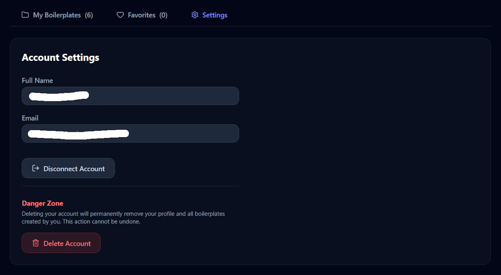 EasyBoilerplate screenshot 1