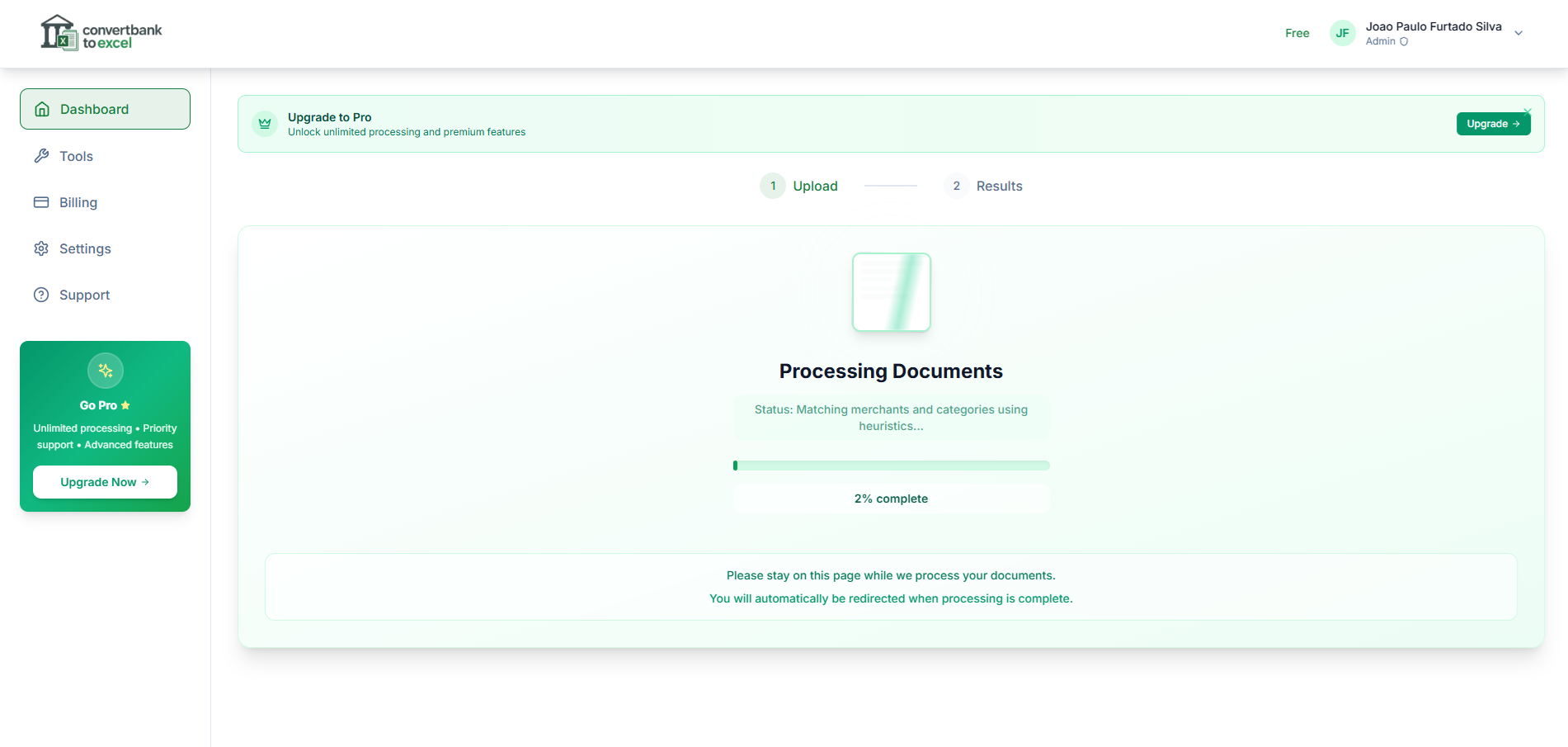 ConvertBankToExcel  - Main product screenshot demonstrating key features and user interface
