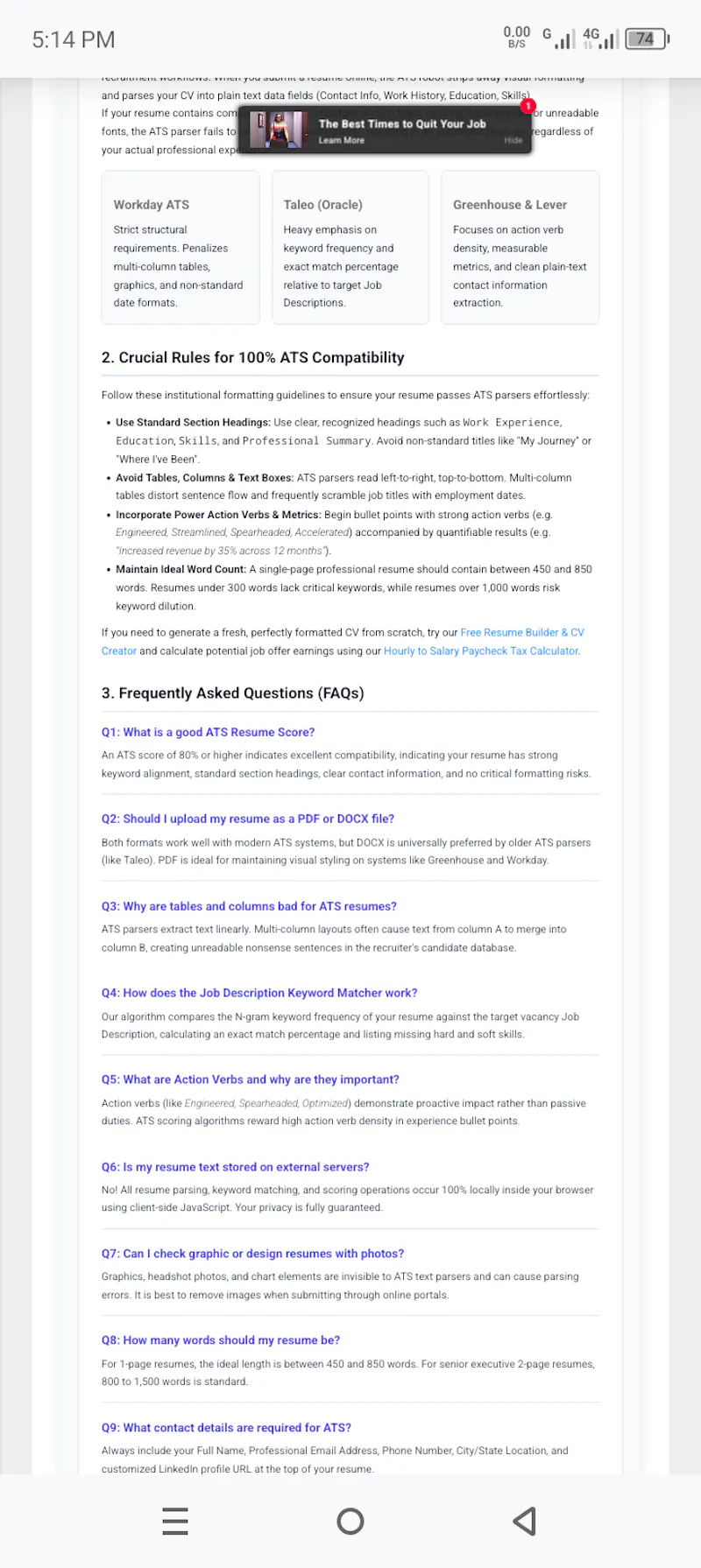 ATS Resume Checker 2026 screenshot 4
