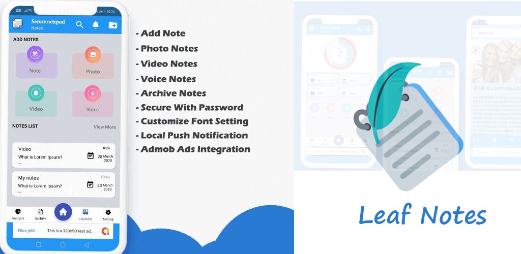 Leaf secure note gallery image