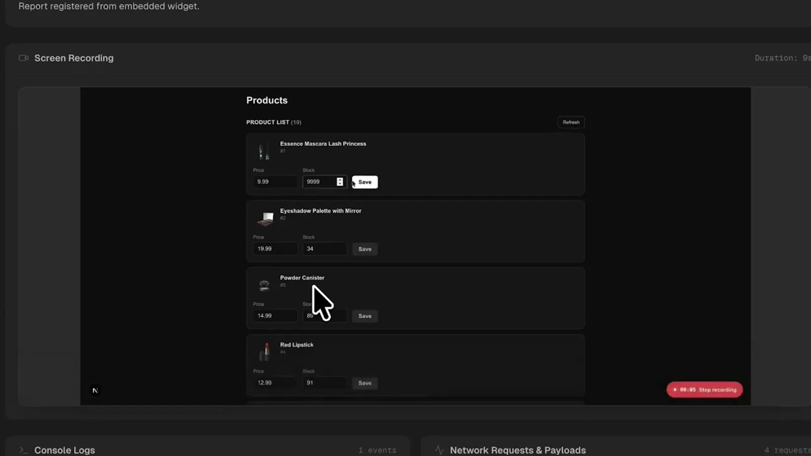 BugShark screenshot 1 (video preview)
