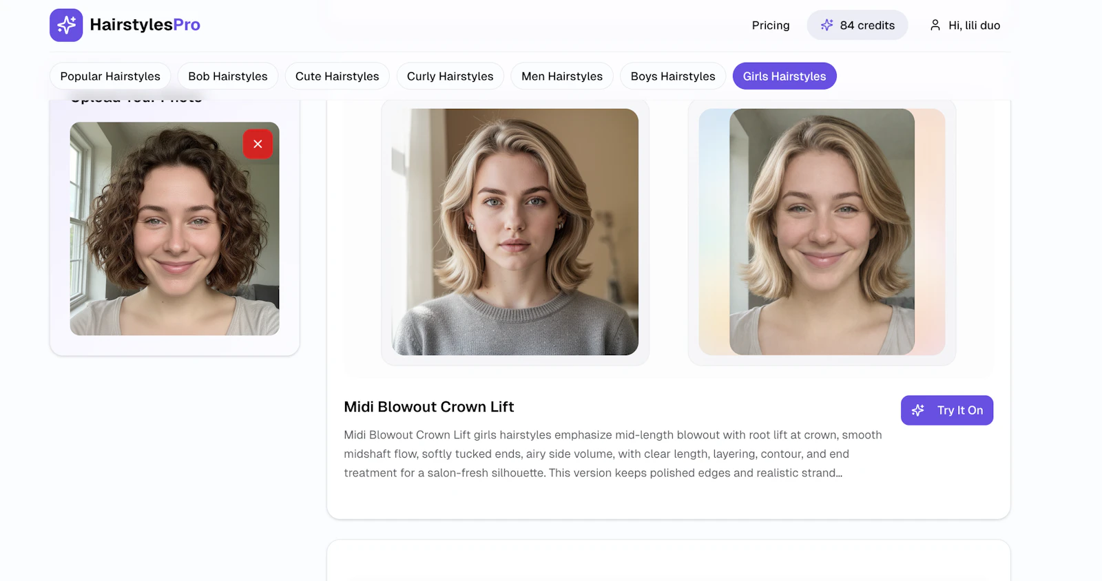 HairstylesPro screenshot 1