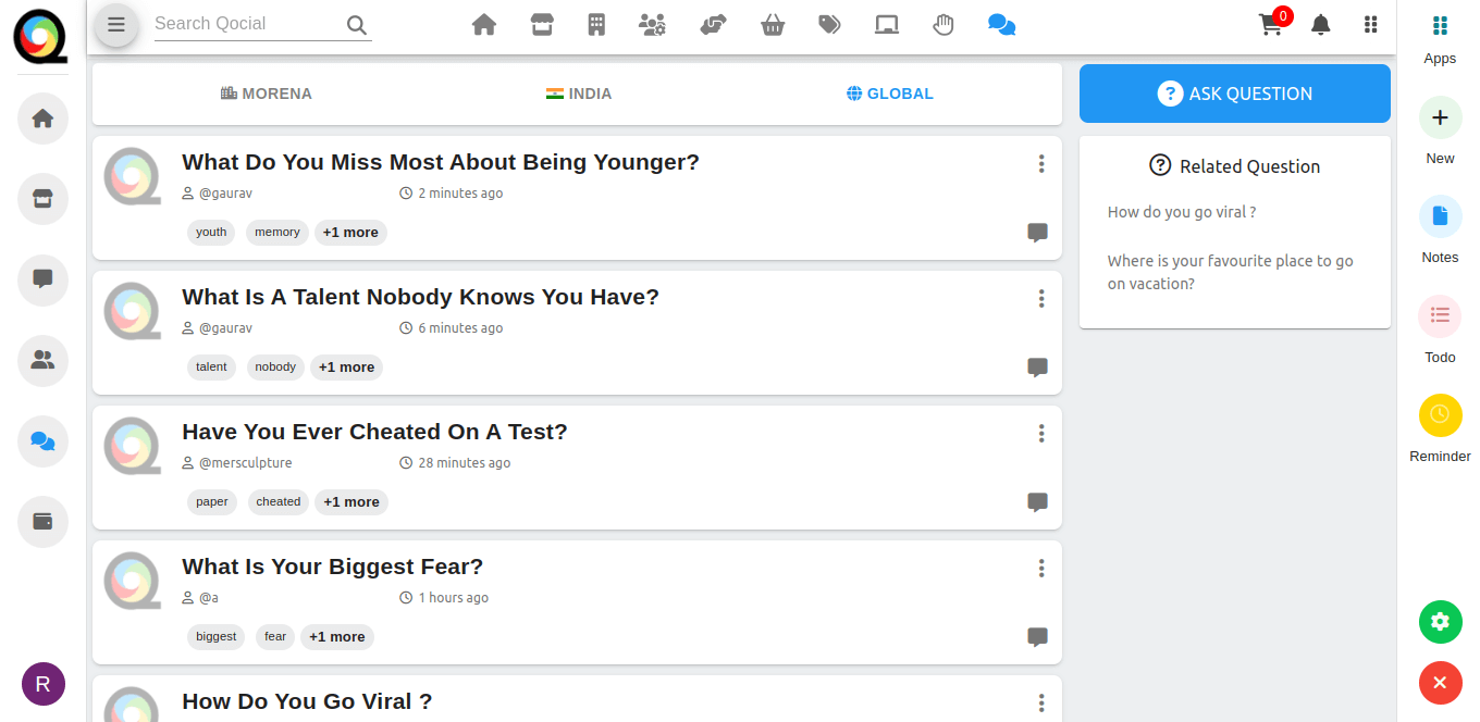 Qocial - superapp - เครือข่ายโซเชียลและพาณิชย์ท้องถิ่นไฮเปอร์ในเมือง media 4