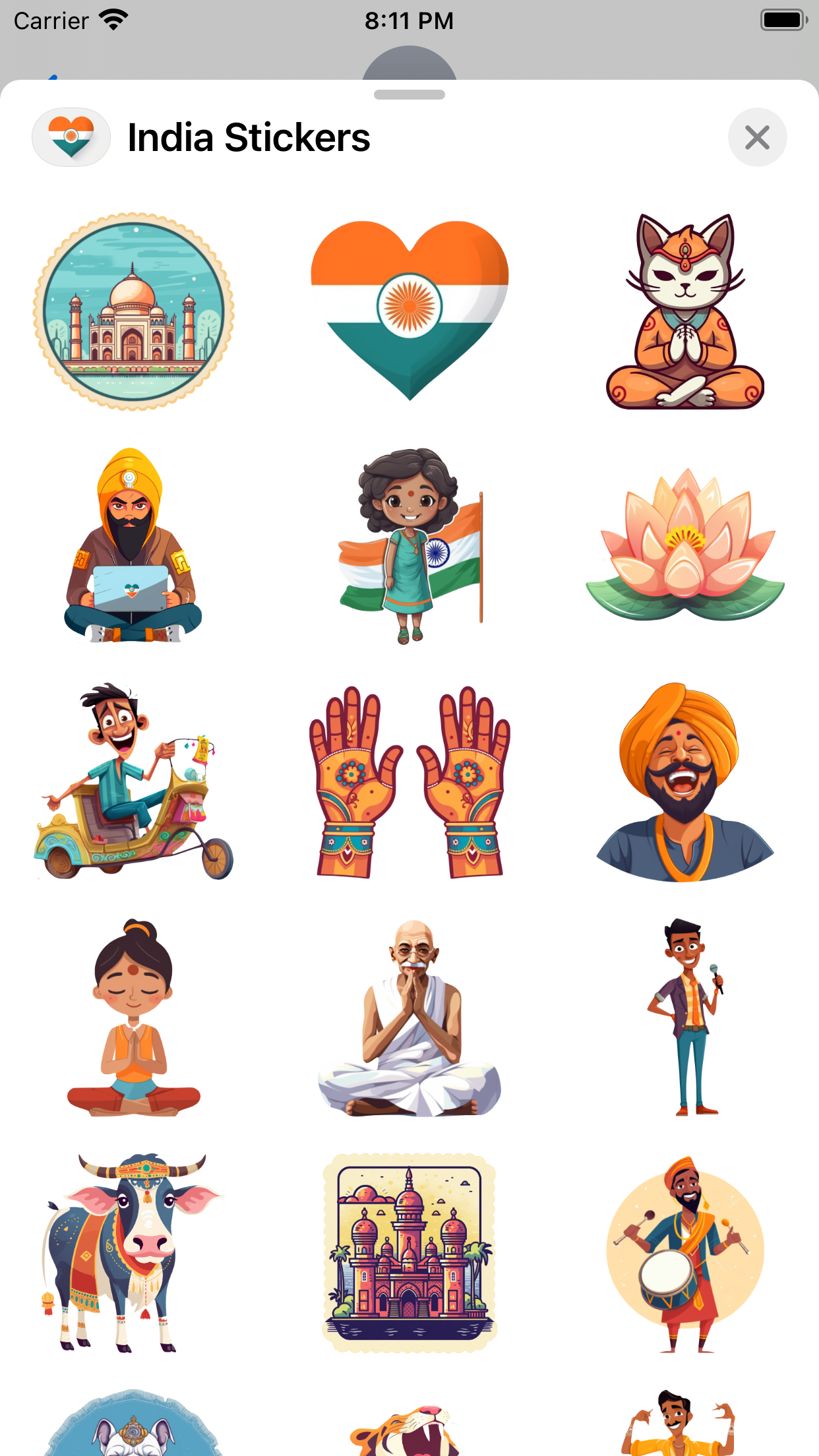 India Stickers media 1