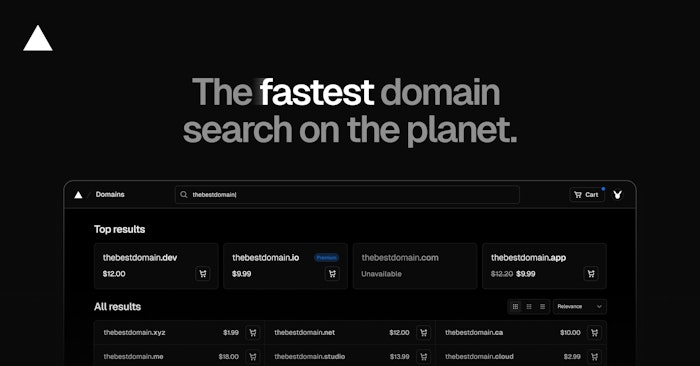 Vercel Domains产品图