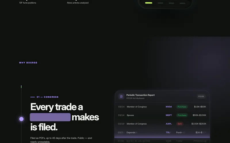 Bourse: Insider Trades & News screenshot 14