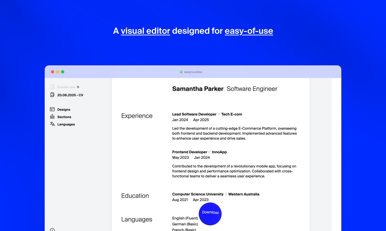 EasyCV gallery image