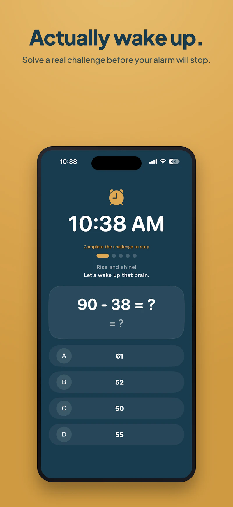 Alarmly - Wake Up With Challenges screenshot 1