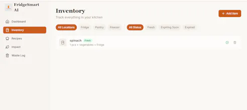 FridgeSmart AI gallery image