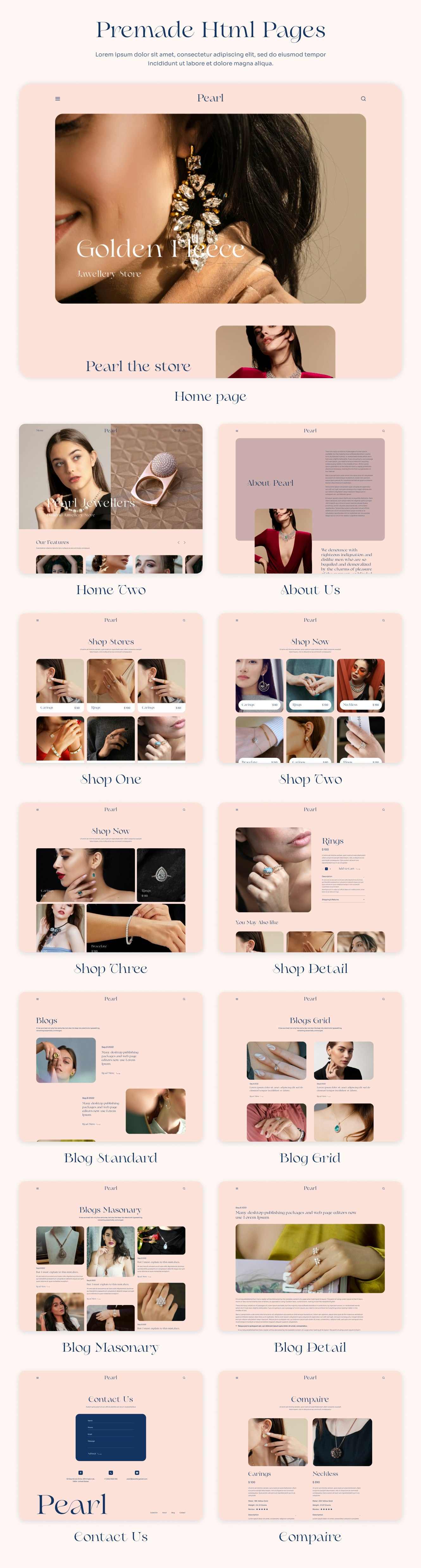 Pearl : Jewellery Website Template media 8