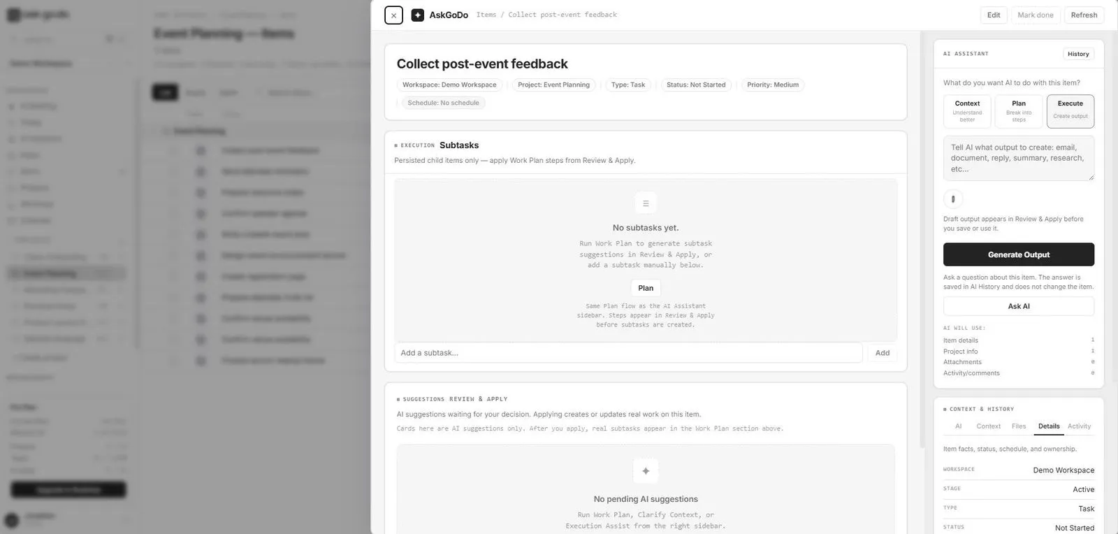 AskGoDo — Turn ideas into action screenshot 3