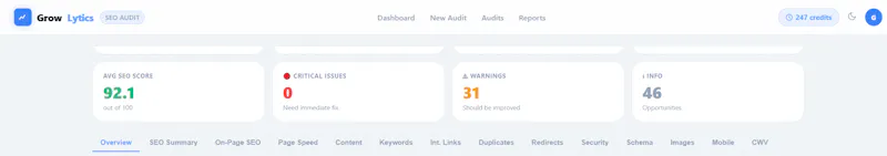 GrowLytics - SEO, Indexing, Audits Tools screenshot 2