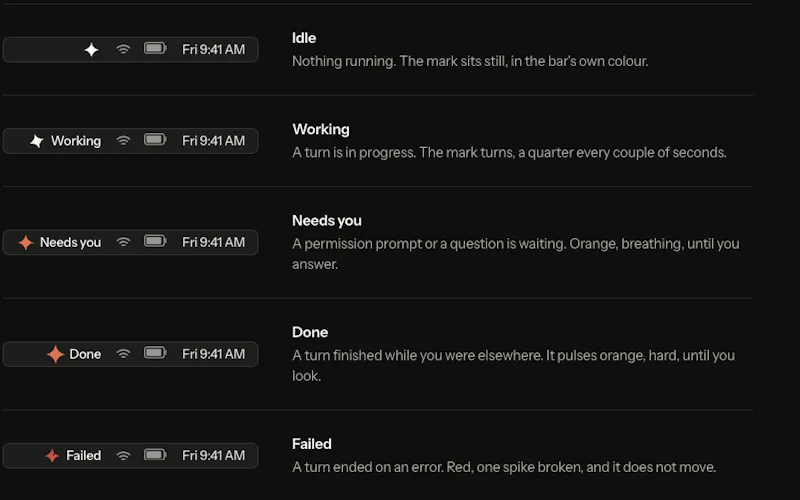 Claude Watch screenshot 2
