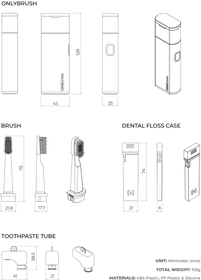 OnlyBrush - A Portable Smart Dental Kit gallery image