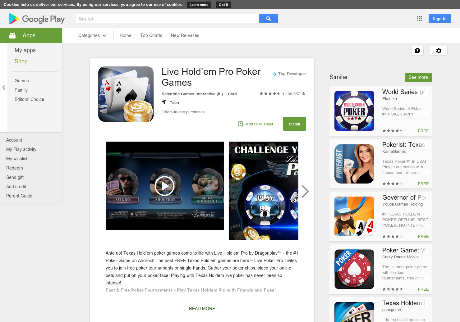 Live Hold'em Pro Poker by Dragonplay