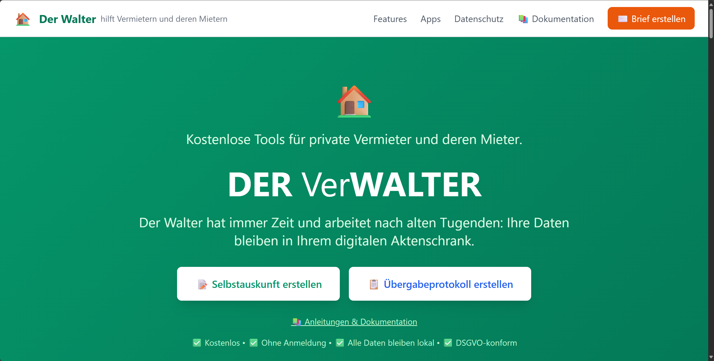 El Walter - Herramientas gratuitas para propietarios privados y sus inquilinos. media 1